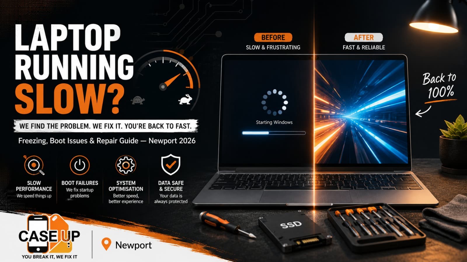 Laptop Running Slow or Won't Turn On? Common Computer Repair Issues in Newport