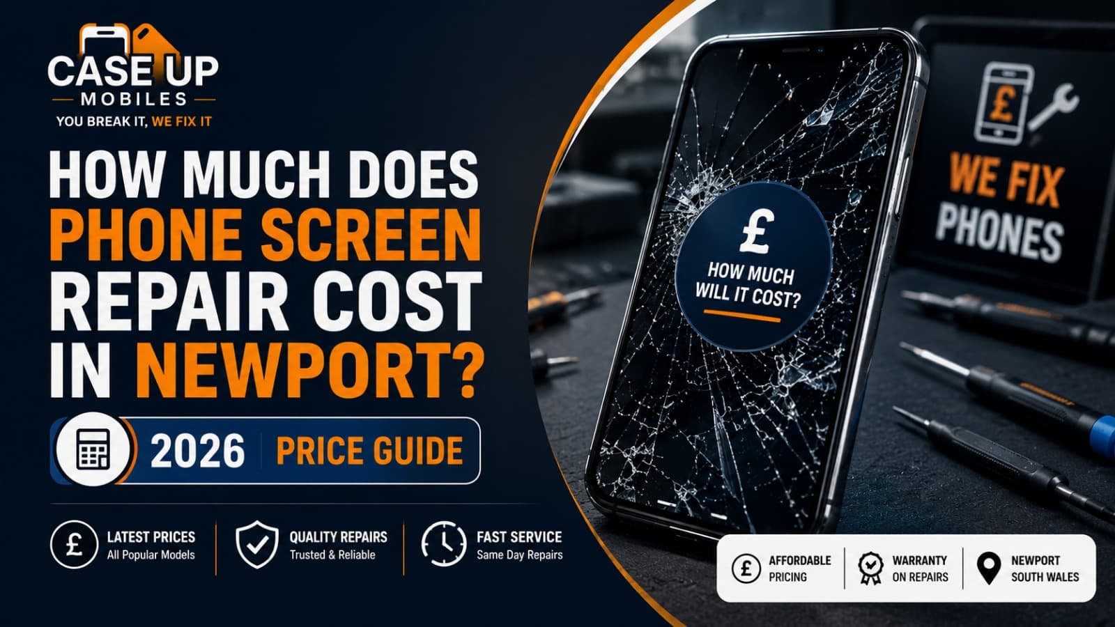 How Much Does Phone Screen Repair Cost in Newport? 2026 Price Guide